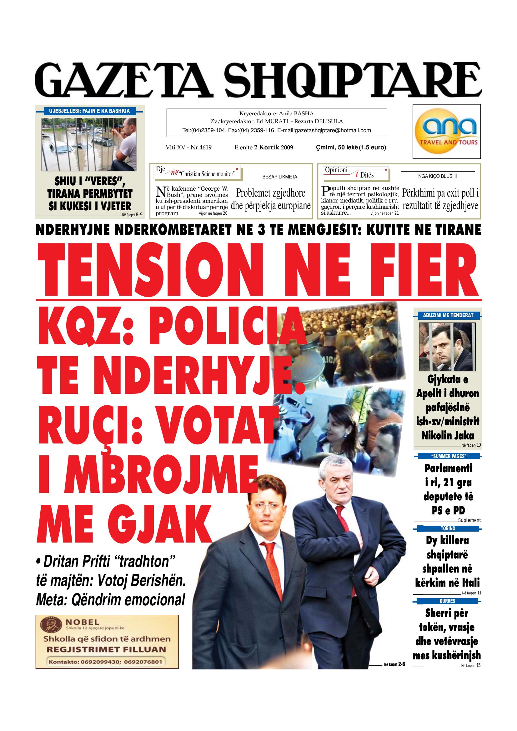 Gazeta Shqiptare 2009-07-02